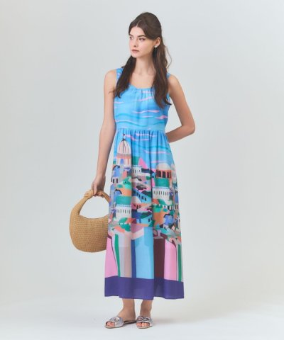 リゾートプリントマキシ