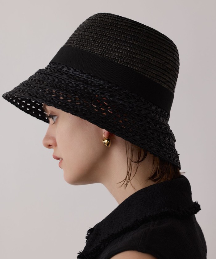 GRACECONTINENTAL Ferrucio Vecchi ブラックハット ブラック F GRACECONTINENTAL Ferrucio Vecchi ブラックハット ブラック F