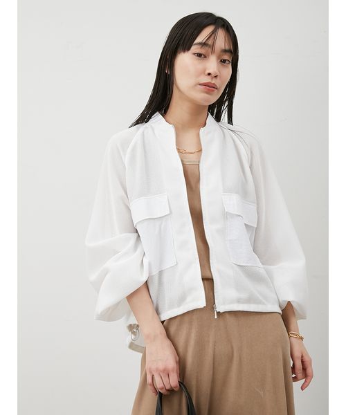 Lajour｜バルーンシルエットギャザーブルゾン | Rakuten Fashion