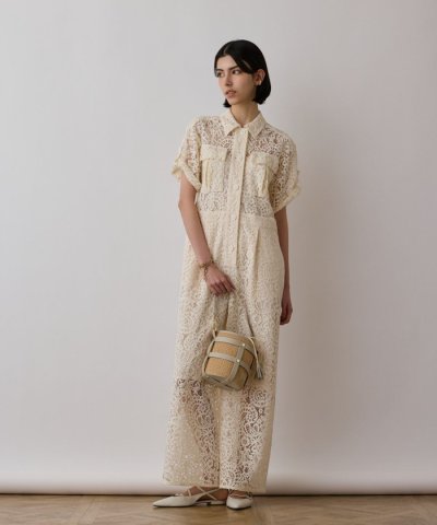 コードレースジャンプスーツ