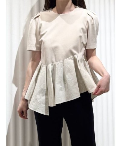 ペプラムカットソー