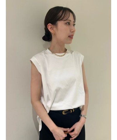 接触冷感シャツカーブ構築カットトップス