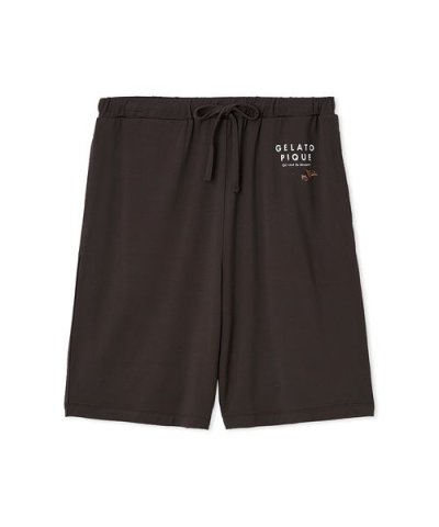 【HOMME】【接触冷感】COOLレーヨンロゴハーフパンツ