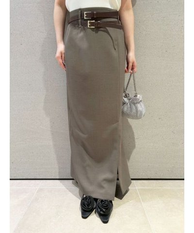 ダブルベルトタイトスカート