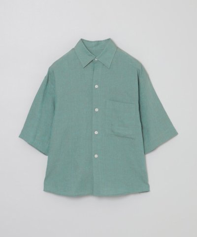 GREY LABEL リネンシャンブレーショートスリーブシャツ