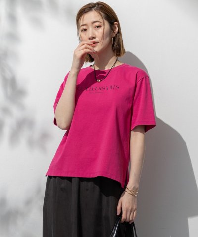 【洗える】ボタニカル カラー Tシャツ