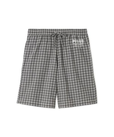 【HOMME】マルチチェックハーフパンツ