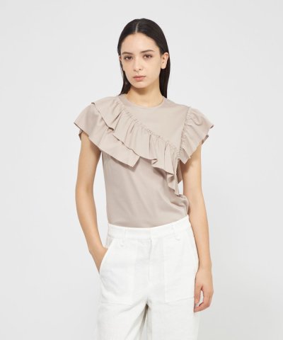 【VERY NaVY2025年6月号掲載】フリルレイヤーコンビ デザインカットソ