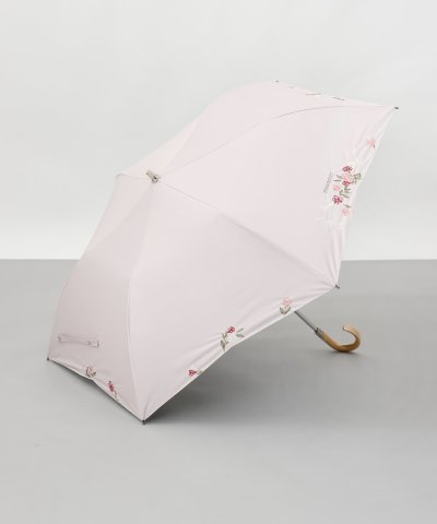 NINA RICCI（ニナリッチ）花柄刺しゅう晴雨兼用パラソル(2段折りたたみ傘