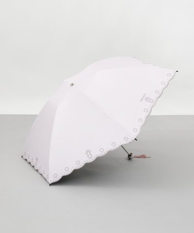 NINA RICCI（ニナリッチ）花柄刺しゅう晴雨兼用パラソル（クイックオープン
