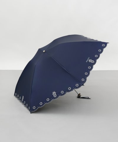 NINA RICCI（ニナリッチ）花柄刺しゅう晴雨兼用パラソル（クイックオープン