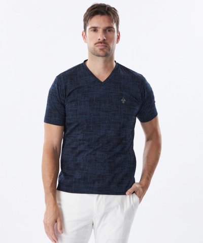 クラックカモフラVネックカットソー