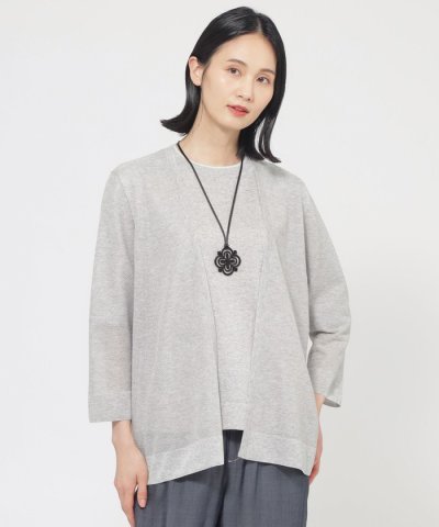 【ウォッシャブル】ルレックスシアーVネックカーディガン