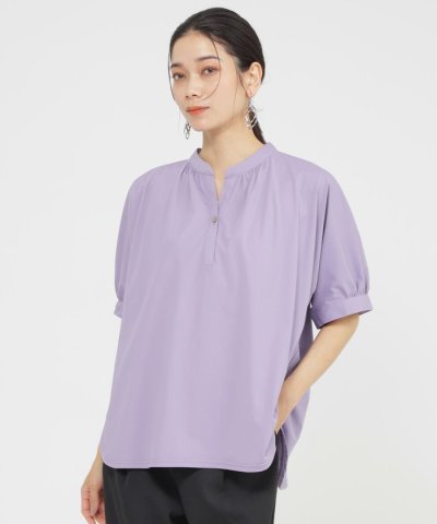 【接触冷感】【UV対策】【ウォッシャブル】コンチェロスキッパーブラウスカットソー