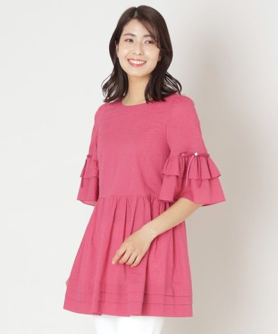 ウェーブローン スリーブフリルチュニック