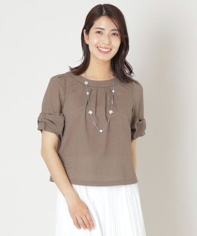 ウェーブローン スリーブリボンブラウス