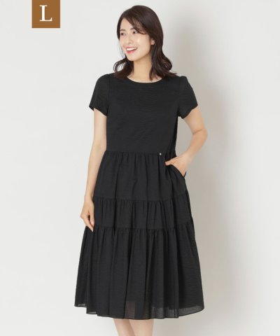 【L】ウェーブローン ランダムティアードワンピース