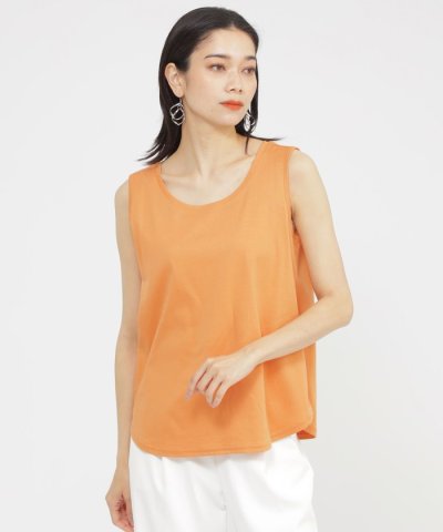 【ウォシャブル】【接触冷感】シルケットコットンタンクトップ