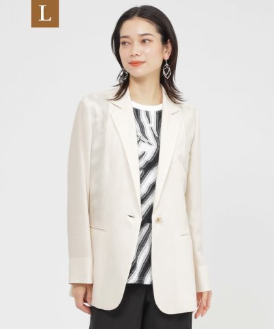 【L】【カタログ掲載品】【ウォッシャブル】シアーヴィンテージスラブテーラージャケ