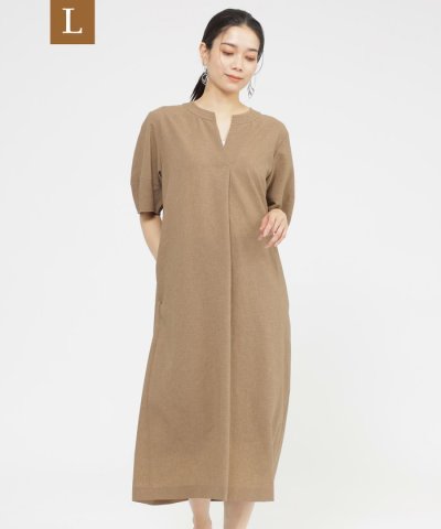 【L】【カタログ掲載品】【接触冷感】【UV対策】【ウォッシャブル】リネンライクタ