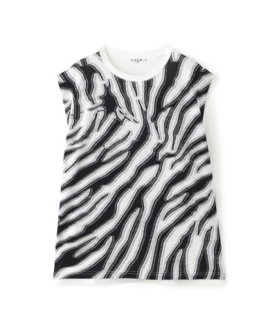 【L】【カタログ掲載品】【ウォッシャブル】アニマルカットジャカードノースリーブカ