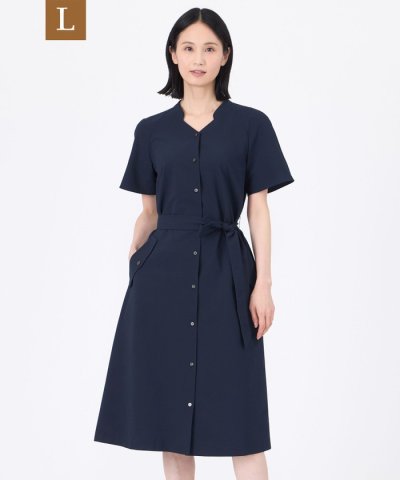 【L】【ウォッシャブル】【吸水速乾】クールマックスサッカーワンピース