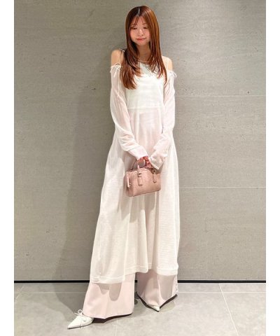レイヤードシアーニットワンピース