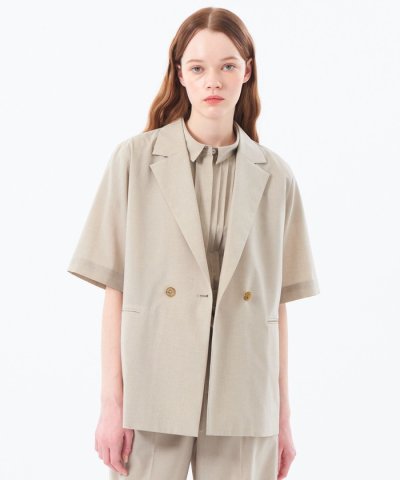 ドライタッチハーフスリーブテーラードジャケット