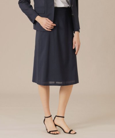 ウォッシャブルウールブレンドスカート