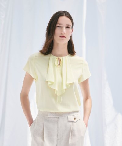 【ウォッシャブル】トリアセコットン　ブラウス