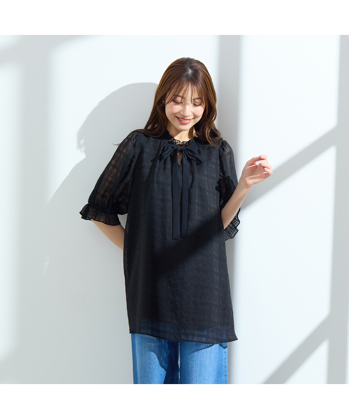 ブラック系｜シャツ・ブラウス｜Rose Tiara(ローズティアラ)｜阪急