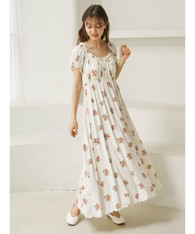 花柄カップインワンピース