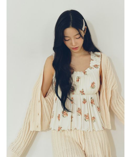 花柄カップインフリルタンクトップ(508201040)｜阪急百貨店公式