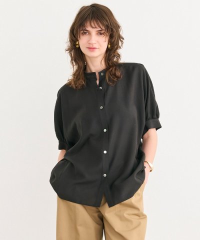 【洗える】AMARYLLIS / シアーパフオーバーサイズブラウス