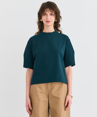 【洗える】ALTHEA / ダンボールジャージーバックスリットブラウス