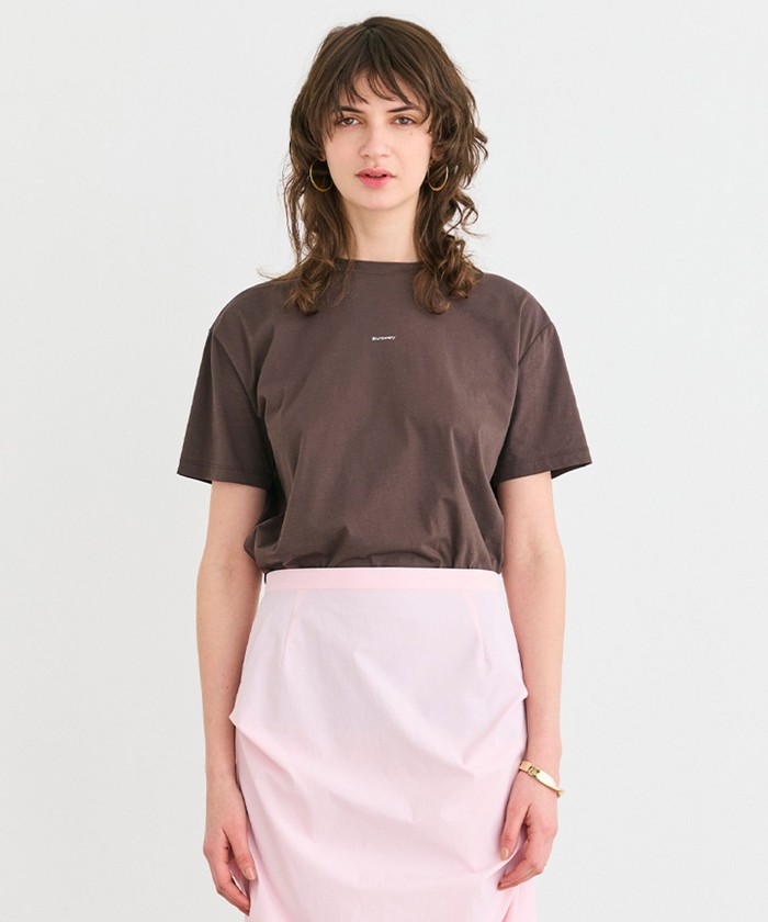 BEIGE 【洗える】CAMPANULA / メッセージプリントTシャツ BROWN 4 BEIGE 【洗える】CAMPANULA / メッセージプリントTシャツ BROWN 4