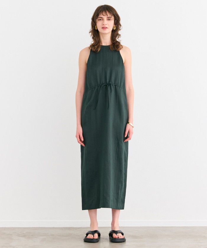 BEIGE 【洗える】BERGAMOT / ウォッシャブルリネンアメスリロングワンピース FORESTGREEN 2 BEIGE 【洗える】BERGAMOT / ウォッシャブルリネンアメスリロングワンピース FORESTGREEN 2
