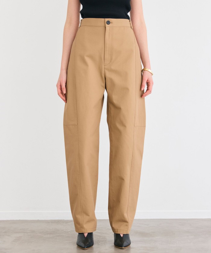 BEIGE 【洗える】GAZANIA / コットンチノカービーパンツ CAMELBEIGE 6 BEIGE 【洗える】GAZANIA / コットンチノカービーパンツ CAMELBEIGE 6