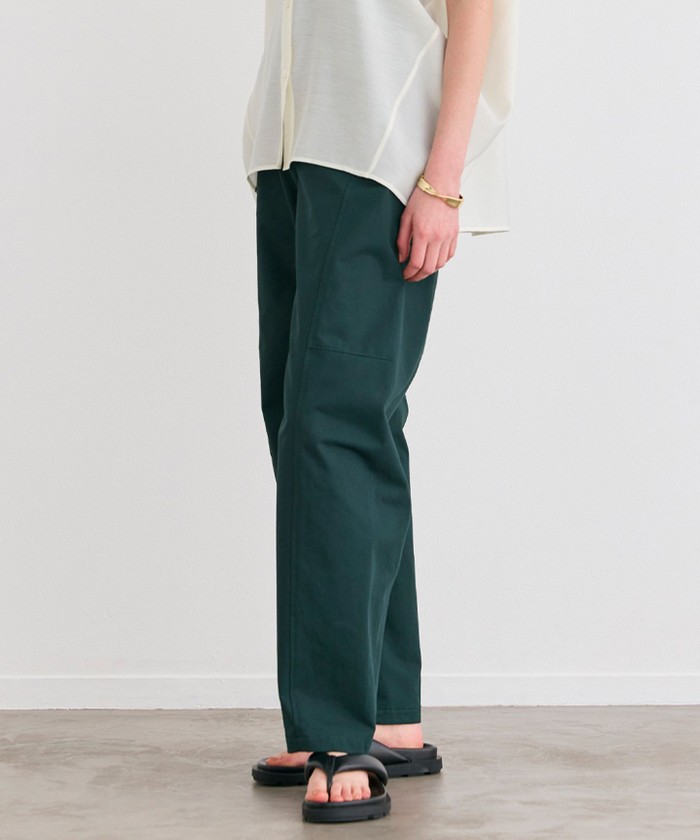BEIGE 【洗える】GAZANIA / コットンチノカービーパンツ FORESTGREEN 4 BEIGE 【洗える】GAZANIA / コットンチノカービーパンツ FORESTGREEN 4