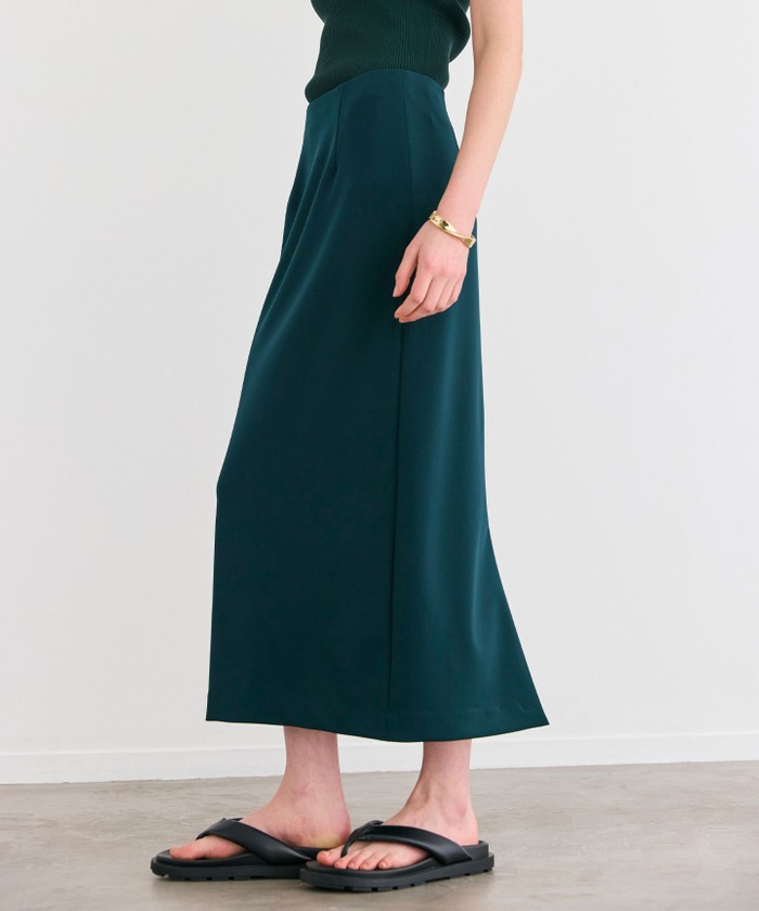 BEIGE 【洗える】ALTHEA / ダンボールジャージーハイウエストIラインスカート FORESTGREEN 32 BEIGE 【洗える】ALTHEA / ダンボールジャージーハイウエストIラインスカート FORESTGREEN 32