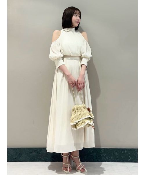 【なるみ】SNIDEL ブラック レースドレス SNIDEL（スナイデル）の「シャイニーレースドレス（ワンピース