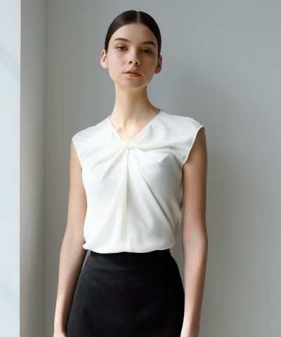 ソフトジョーゼット ツイストブラウス