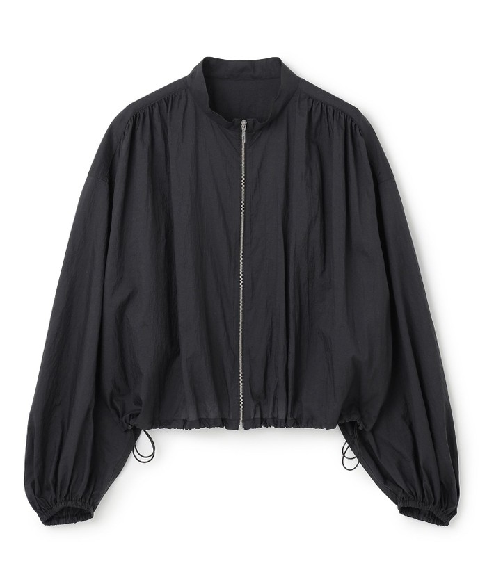 UNCRAVE 【撥水・洗濯機洗い可】シアープルーフナイロン スタンドネックブルゾン ブラック F UNCRAVE 【撥水・洗濯機洗い可】シアープルーフナイロン スタンドネックブルゾン ブラック F