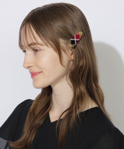 【WEB限定】クレストブリッジチェックヘアピン