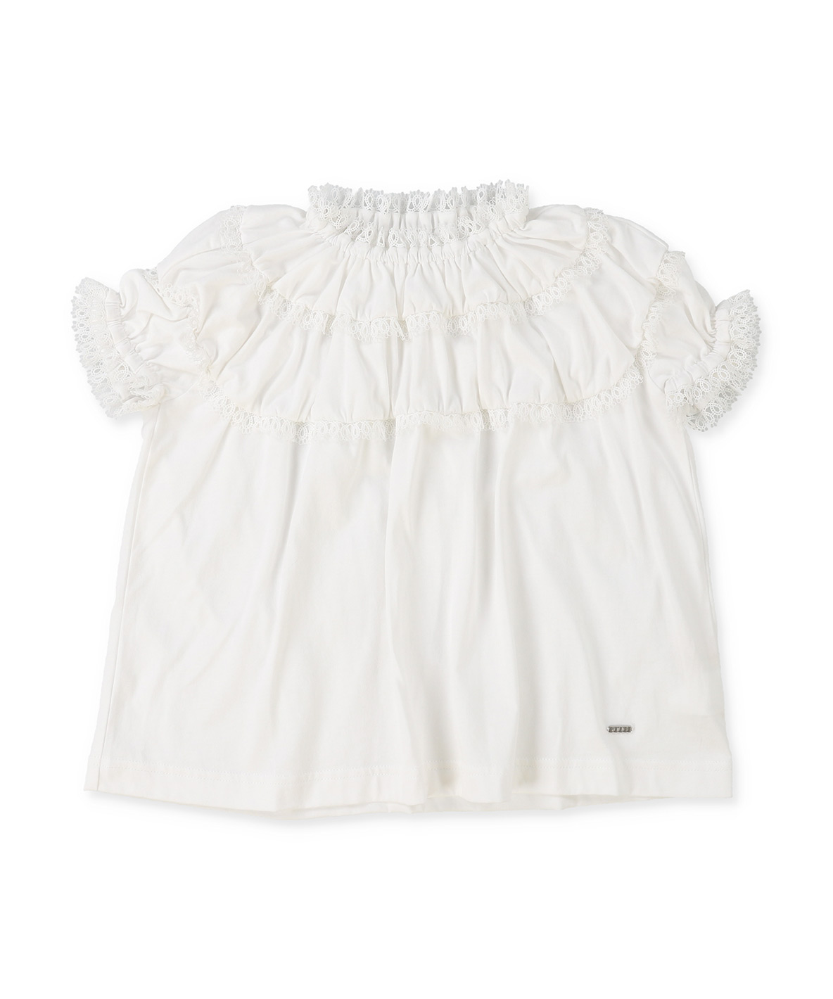 FITH フィス FITH Lace Smocked Tee ホワイト 140 FITH フィス FITH Lace Smocked Tee ホワイト 140