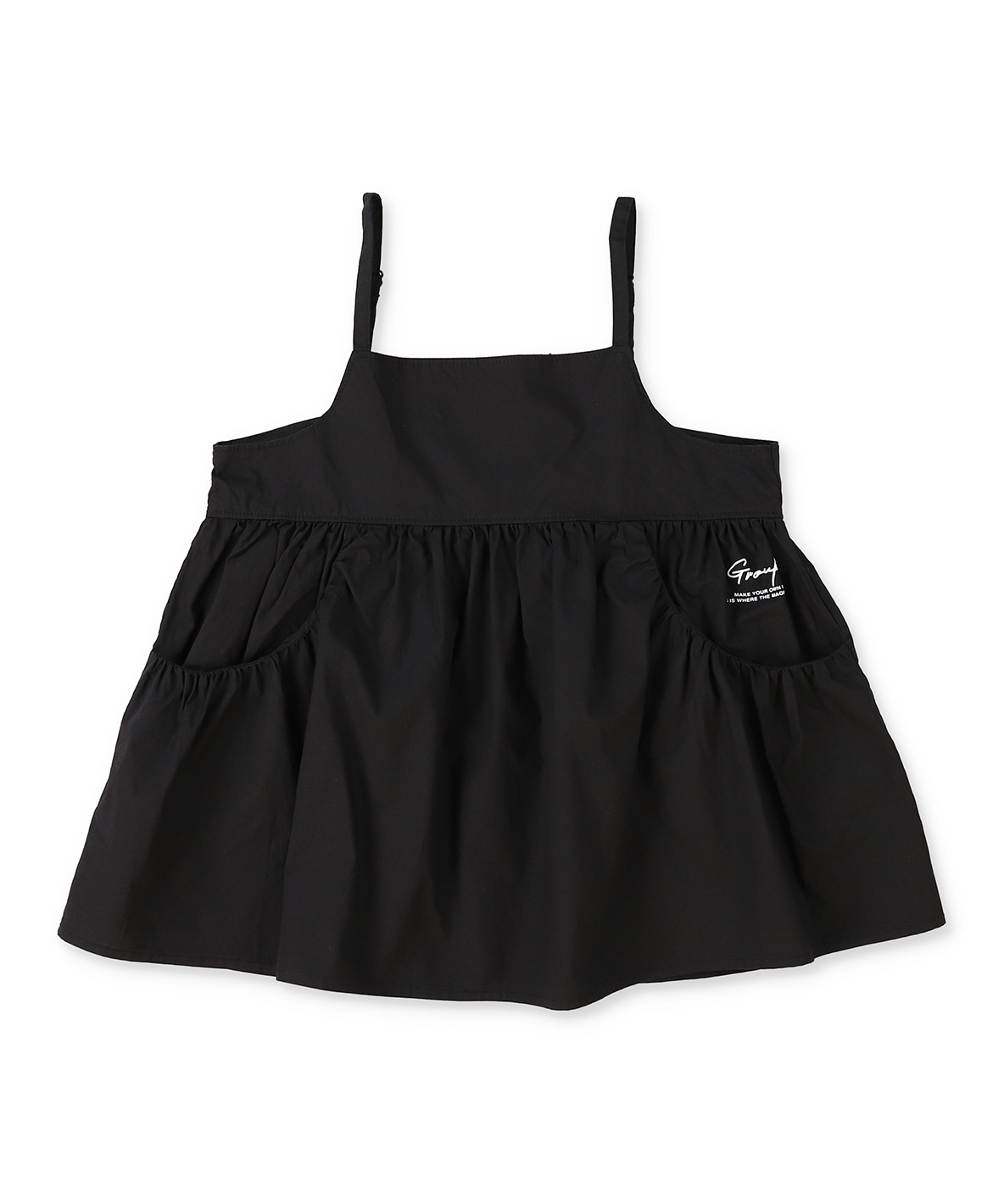 GROOVYCOLORS グルーヴィーカラーズ GROOVY COLORS Loan Camisole T ブラック 120