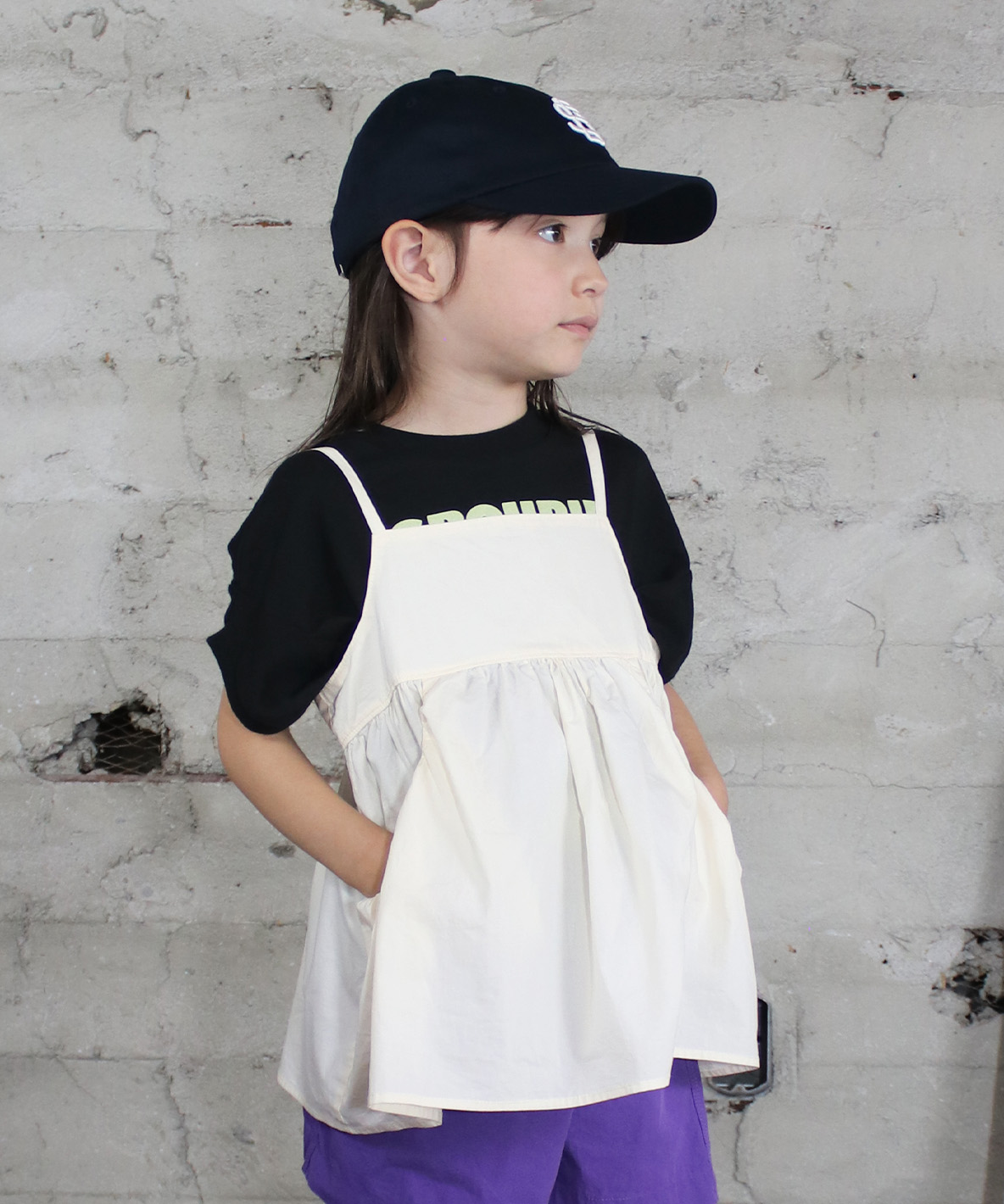 GROOVYCOLORS グルーヴィーカラーズ GROOVY COLORS Loan Camisole T ホワイト BM（90）