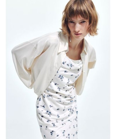 ウォッシャブルクールサテンシャツ／ウォッシャブル・接触冷感