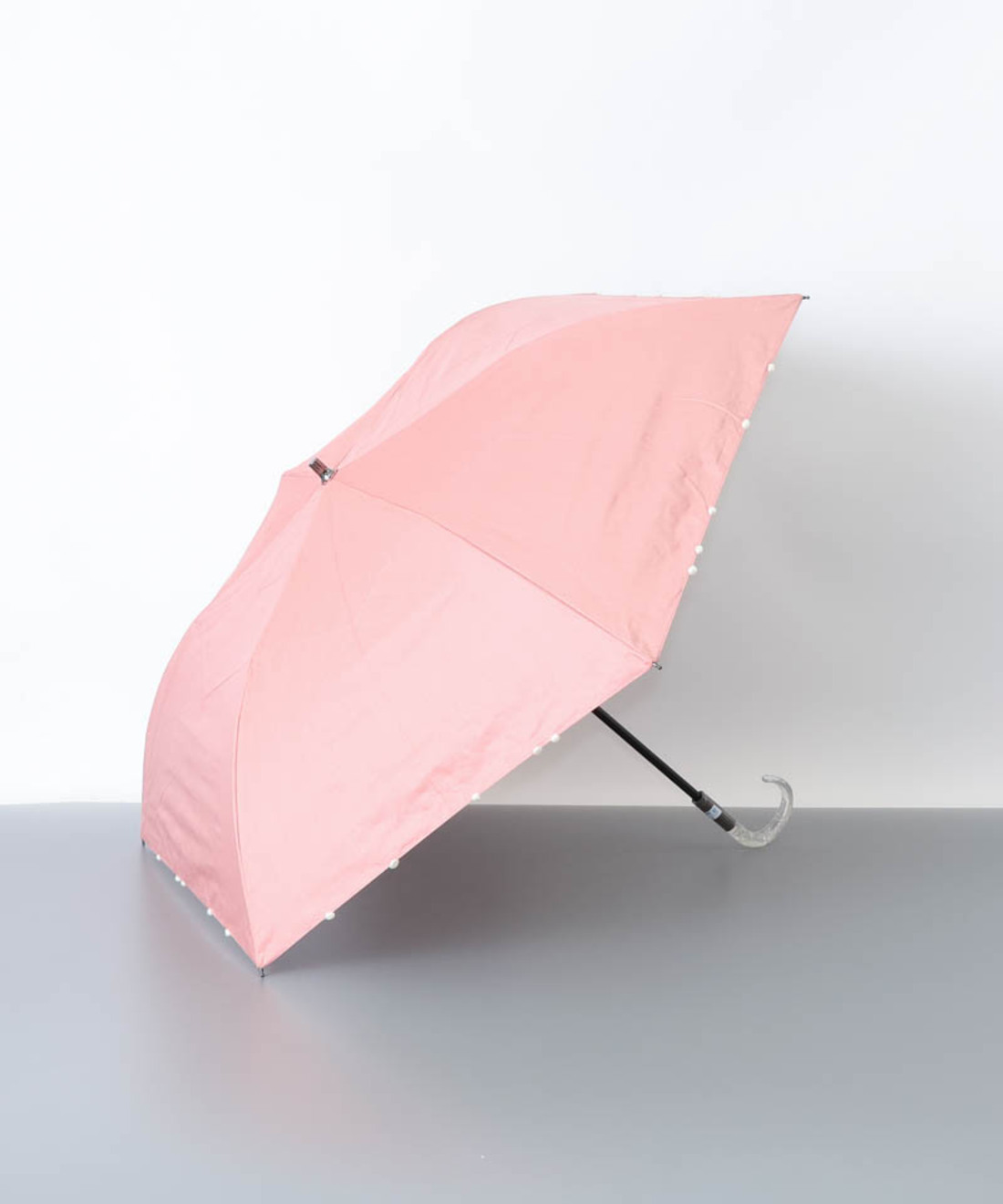 JILLSTUART(雑貨) JILL STUART(ジル スチュアート)ランダムパール付き晴雨兼用傘(2段折 ブリックレンガ ONESIZE/FREE JILLSTUART(雑貨) JILL STUART(ジル スチュアート)ランダムパール付き晴雨兼用傘(2段折 ブリックレンガ ONESIZE/FREE