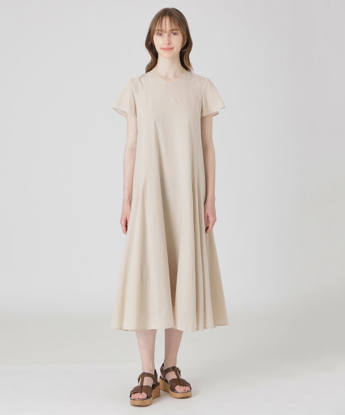 BLUE LABEL CRESTBRIDGE ロングワンピース ベージュ 美品 ベージュ系｜ワンピース・ドレス｜BLUE LABEL CRESTBRIDGE
